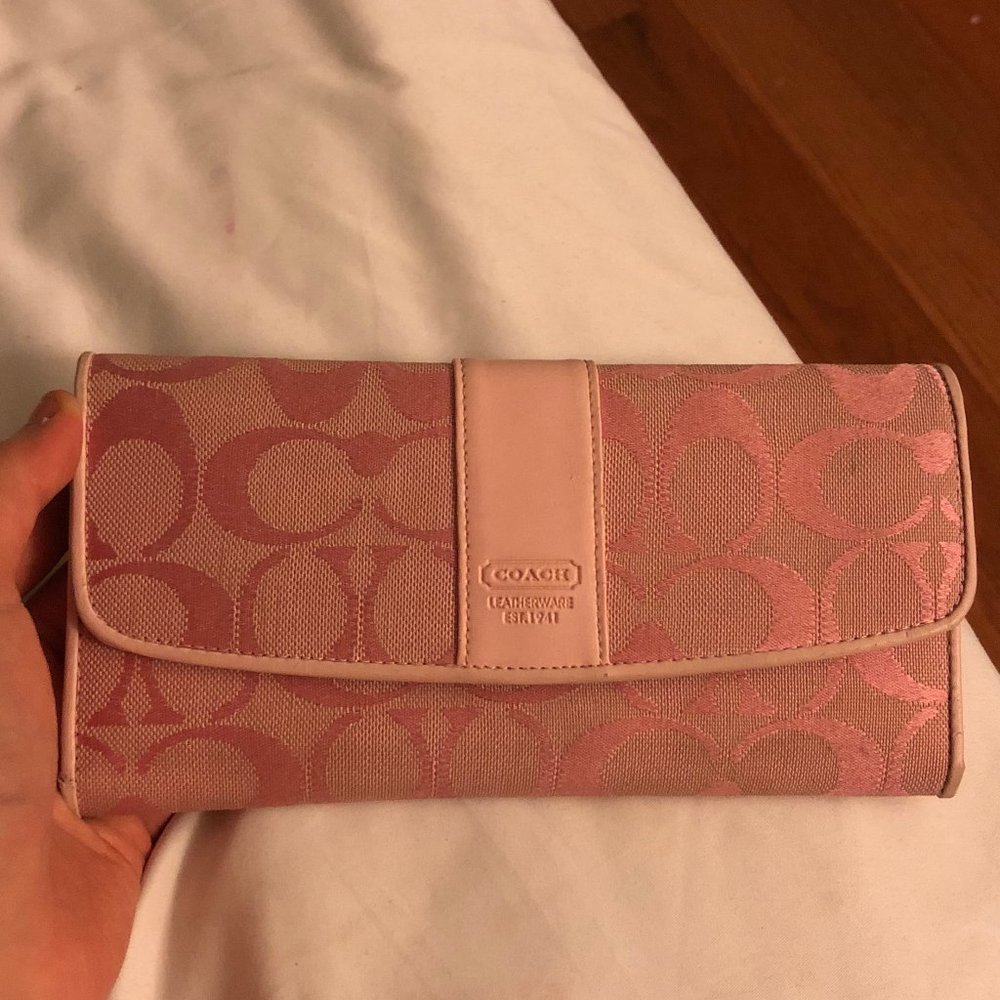 Pink Coach Wallet